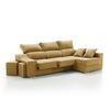 Sofa Chaise Longue Loki Derecha Mostaza Tejido Con Sistema Acualine Y Desenfundable 4 Plazas 225x150 Cm Tanuk