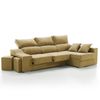 Sofa Chaise Longue Loki Derecha Mostaza Tejido Con Sistema Acualine Y Desenfundable 4 Plazas 225x150 Cm Tanuk