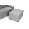 Sofa Chaise Longue Snotra Reversible Gris Perla Tejido Con Sistema Acualine Y Desenfundable 4 Plazas 220x150 Cm Tanuk