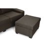 Sofa Chaise Longue Snotra Reversible Marron Tejido Con Sistema Acualine Y Desenfundable 4 Plazas 220x150 Cm Tanuk