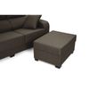 Sofa Chaise Longue Nott Reversible Marron Tejido Con Sistema Acualine Y Desenfundable 4 Plazas 220x154 Cm Tanuk