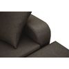 Sofa Chaise Longue Nott Reversible Marron Tejido Con Sistema Acualine Y Desenfundable 4 Plazas 220x154 Cm Tanuk