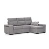 Sofa Chaise Longue Forseti Derecho Gris Perla Tejido Con Sistema Acualine 4 Plazas 230x155 Cm Tanuk