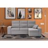 Sofa Chaise Longue Forseti Derecho Gris Perla Tejido Con Sistema Acualine 4 Plazas 230x155 Cm Tanuk