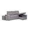 Sofa Chaise Longue Forseti Derecho Gris Perla Tejido Con Sistema Acualine 4 Plazas 230x155 Cm Tanuk