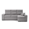 Sofa Chaise Longue Forseti Derecho Gris Perla Tejido Con Sistema Acualine 4 Plazas 230x155 Cm Tanuk