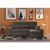 Sofa Chaise Longue Forseti Derecho Marron Tejido Con Sistema Acualine 4 Plazas 230x155 Cm Tanuk