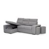 Sofa Chaise Longue Forseti  Izquierdo Gris Perla Tejido Con Sistema Acualine 4 Plazas 230x155 Cm Tanuk