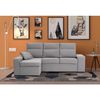 Sofa Chaise Longue Forseti  Izquierdo Gris Perla Tejido Con Sistema Acualine 4 Plazas 230x155 Cm Tanuk