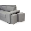 Sofa Chaise Longue Forseti  Izquierdo Gris Perla Tejido Con Sistema Acualine 4 Plazas 230x155 Cm Tanuk