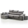 Sofa Chaise Longue Sultan Izquierda Gris Perla 4 Plazas 260x150 Cm Tanuk