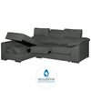 Sofa Chaise Longue Hela Reversible Gris Marengo 4 Plazas 265x150 Cm Tanuk