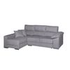 Sofa Chaise Longue Hela Reversible Gris Perla 4 Plazas 265x150 Cm Tanuk