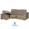 Sofa Chaise Longue Hela Reversible Mink 4 Plazas 265x150 Cm Tanuk