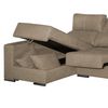 Sofa Chaise Longue Hela Reversible Mink 4 Plazas 265x150 Cm Tanuk
