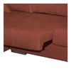 Sofa Chaise Longue Hela Reversible Rojo 4 Plazas 265x150 Cm Tanuk