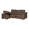 Sofa Chaise Longue Hela Reversible Chocolate 4 Plazas 265x150 Cm Tanuk