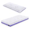 Pack  Colchon 90x200 Nucleo Hr Con Viscogel Y Almohada Con Tejido Lavanda Tanuk Lavendel Matrax