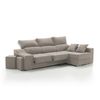 Sofa Chaise Longue Loki Derecha Caoba Tejido Con Sistema Acualine Y Desenfundable 4 Plazas 225x150 Cm Tanuk