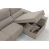 Sofa Chaise Longue Loki Derecha Caoba Tejido Con Sistema Acualine Y Desenfundable 4 Plazas 225x150 Cm Tanuk