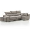 Sofa Chaise Longue Loki Derecha Caoba Tejido Con Sistema Acualine Y Desenfundable 4 Plazas 225x150 Cm Tanuk