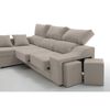 Sofa Chaise Longue Loki Izquierda Caoba Tejido Con Sistema Acualine Y Desenfundable 4 Plazas 225x150 Cm Tanuk