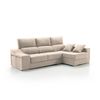 Sofa Chaise Longue Loki Derecha Arena Tejido Con Sistema Acualine Y Desenfundable 4 Plazas 225x150 Cm Tanuk