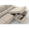 Sofa Chaise Longue Loki Derecha Arena Tejido Con Sistema Acualine Y Desenfundable 4 Plazas 225x150 Cm Tanuk