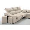 Sofa Chaise Longue Loki Derecha Arena Tejido Con Sistema Acualine Y Desenfundable 4 Plazas 225x150 Cm Tanuk