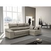 Sofa Chaise Longue Loki Derecha Marron Tejido Con Sistema Acualine Y Desenfundable 4 Plazas 225x150 Cm Tanuk