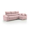 Sofa Chaise Longue Loki Derecha Salmon Tejido Con Sistema Acualine Y Desenfundable 4 Plazas 225x150 Cm Tanuk