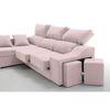 Sofa Chaise Longue Loki Izquierda Salmon Tejido Con Sistema Acualine Y Desenfundable 4 Plazas 225x150 Cm Tanuk