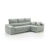 Sofa Chaise Longue Loki Derecha Jade Tejido Con Sistema Acualine Y Desenfundable 4 Plazas 225x150 Cm Tanuk