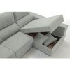 Sofa Chaise Longue Loki Derecha Jade Tejido Con Sistema Acualine Y Desenfundable 4 Plazas 225x150 Cm Tanuk