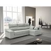 Sofa Chaise Longue Loki Derecha Jade Tejido Con Sistema Acualine Y Desenfundable 4 Plazas 225x150 Cm Tanuk