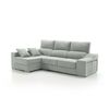 Sofa Chaise Longue Loki Izquierda Jade Tejido Con Sistema Acualine Y Desenfundable 4 Plazas 225x150 Cm Tanuk