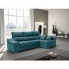 Sofa Chaise Longue Loki Derecha Esmeralda Tejido Con Sistema Acualine Y Desenfundable 4 Plazas 225x150 Cm Tanuk