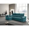 Sofa Chaise Longue Loki Izquierda Esmeralda Tejido Con Sistema Acualine Y Desenfundable 4 Plazas 225x150 Cm Tanuk