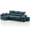 Sofa Chaise Longue Loki Izquierda Esmeralda Tejido Con Sistema Acualine Y Desenfundable 4 Plazas 225x150 Cm Tanuk