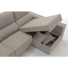 Sofa Chaise Longue Kvasir Derecha Caoba Tejido Con Sistema Acualine 4 Plazas 260x150 Cm Tanuk