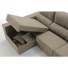 Sofa Chaise Longue Kvasir Izquierda Mink Tejido Con Sistema Acualine 4 Plazas 260x150 Cm Tanuk