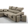 Sofa Chaise Longue Kvasir Izquierda Mink Tejido Con Sistema Acualine 4 Plazas 260x150 Cm Tanuk