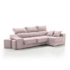 Sofa Chaise Longue Kvasir Derecha Salmon Tejido Con Sistema Acualine 4 Plazas 260x150 Cm Tanuk