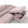 Sofa Chaise Longue Kvasir Derecha Salmon Tejido Con Sistema Acualine 4 Plazas 260x150 Cm Tanuk