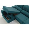 Sofa Chaise Longue Kvasir Izquierda Esmeralda Tejido Con Sistema Acualine 4 Plazas 260x150 Cm Tanuk