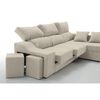 Sofa Chaise Longue Sultan Derecha Beige 4 Plazas 260x150 Cm Tanuk