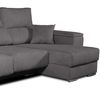 Sofa Chaise Longue Lodurr Derecha Gris Marengo Tejido Con Sistema Acualine 4 Plazas 294x160 Cm Tanuk