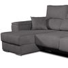Sofa Chaise Longue Lodurr Izquierda Gris Marengo Tejido Con Sistema Acualine 4 Plazas 294x160 Cm Tanuk