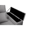 Sofa Chaise Longue Lodurr Derecha Gris Perla Tejido Con Sistema Acualine 4 Plazas 294x160 Cm Tanuk