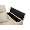Sofa Chaise Longue Lodurr Derecha Beige Tejido Con Sistema Acualine 4 Plazas 294x160 Cm Tanuk